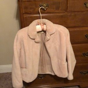 Pink Faux Fur Jacket